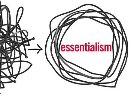 Capa do livro essencialismo